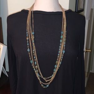 Premier gold & turquoise necklace & bracelet